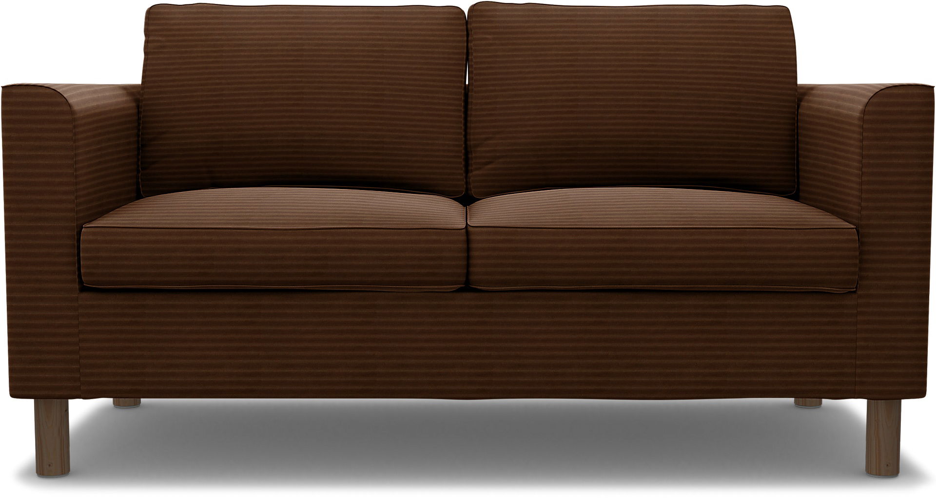 IKEA - Pärup 2 Seater, Chocolate Brown, Corduroy - Bemz