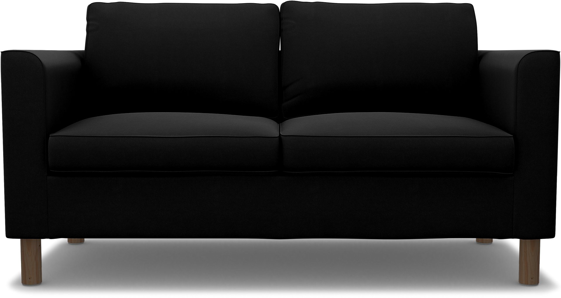 IKEA - Parup 2 Seater, Black, Velvet - Bemz