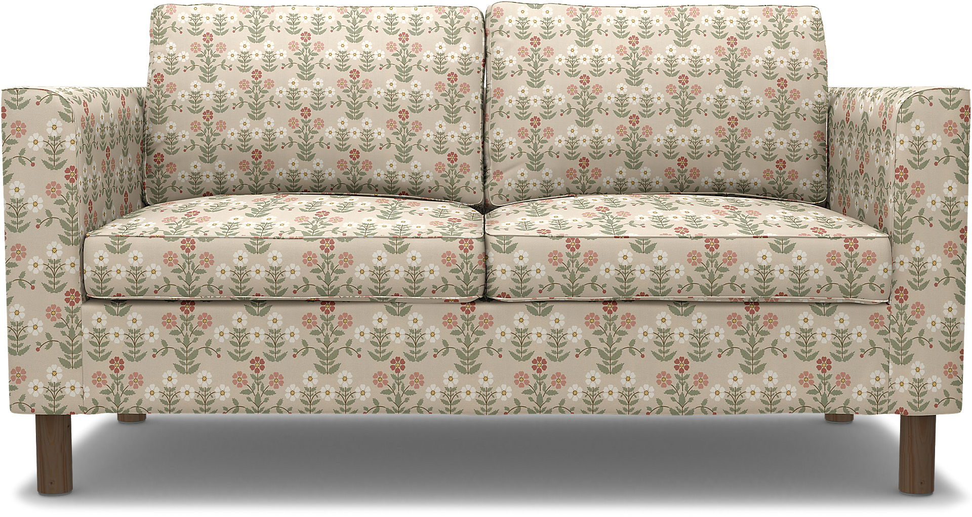 IKEA - Pärup 2 Seater, Pink Sippor, BEMZ x BORÅSTAPETER COLLECTION - Bemz