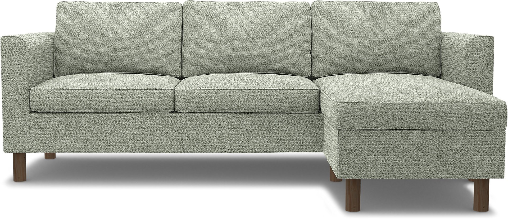 IKEA - Parup 3 Seater with chaise longue, Pistachio, Boucle & Texture - Bemz