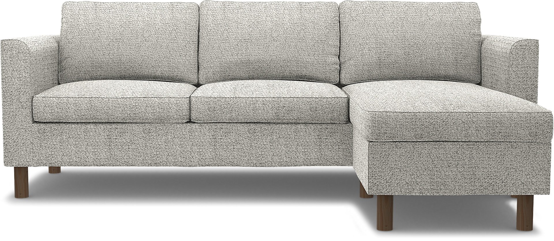 IKEA - Parup 3 Seater with chaise longue, Driftwood, Boucle & Texture - Bemz