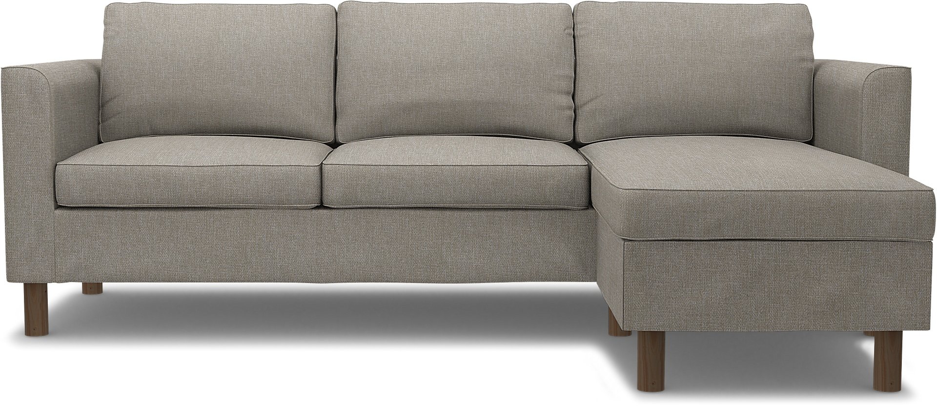 IKEA - Parup 3 Seater with chaise longue, Greige, Boucle & Texture - Bemz