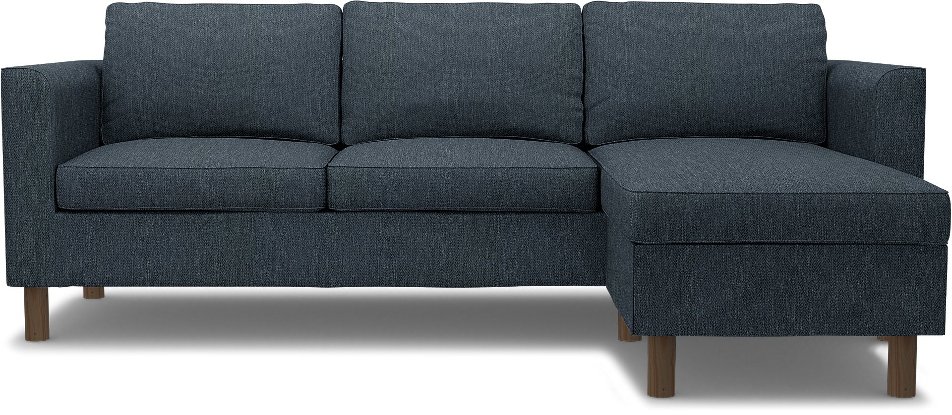 IKEA - Parup 3 Seater with chaise longue, Denim, Boucle & Texture - Bemz