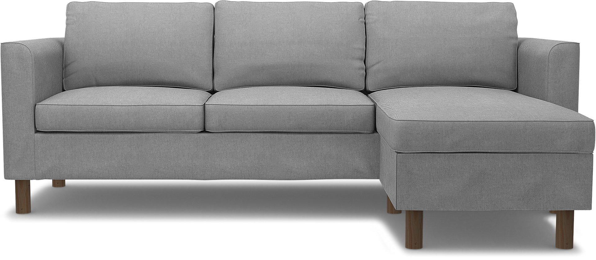 IKEA - Parup 3 Seater with chaise longue, Graphite, Linen - Bemz
