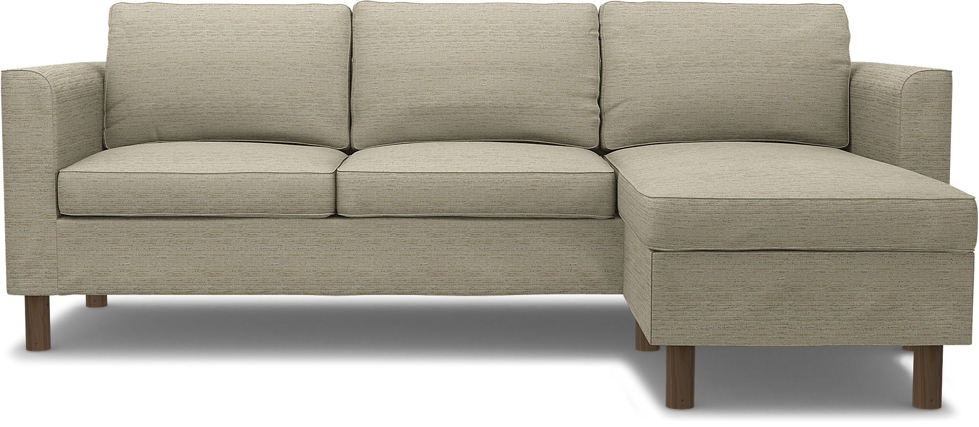 IKEA - Pärup 3 Seater with chaise longue, Light Sand, Bouclé & Texture - Bemz