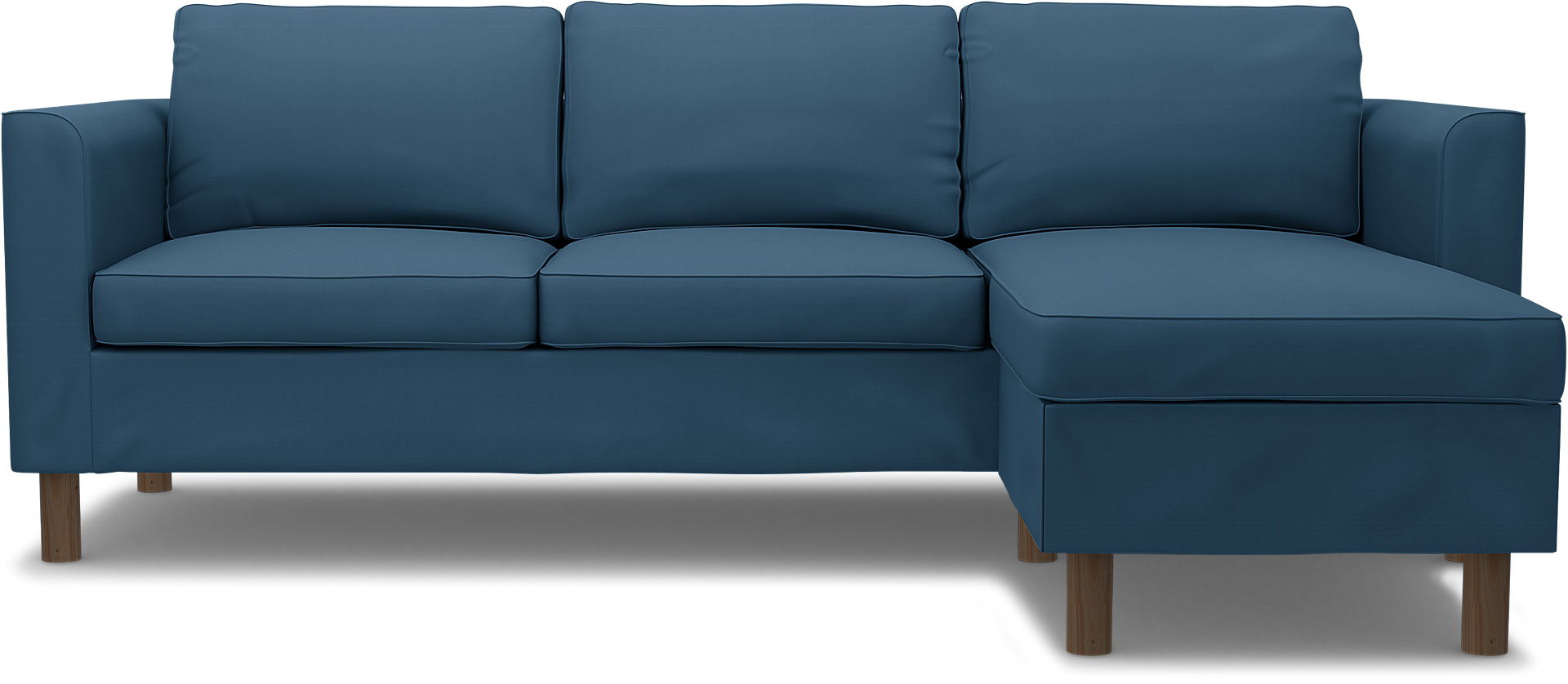 IKEA - Pärup 3 Seater with chaise longue, Real Teal, Cotton - Bemz