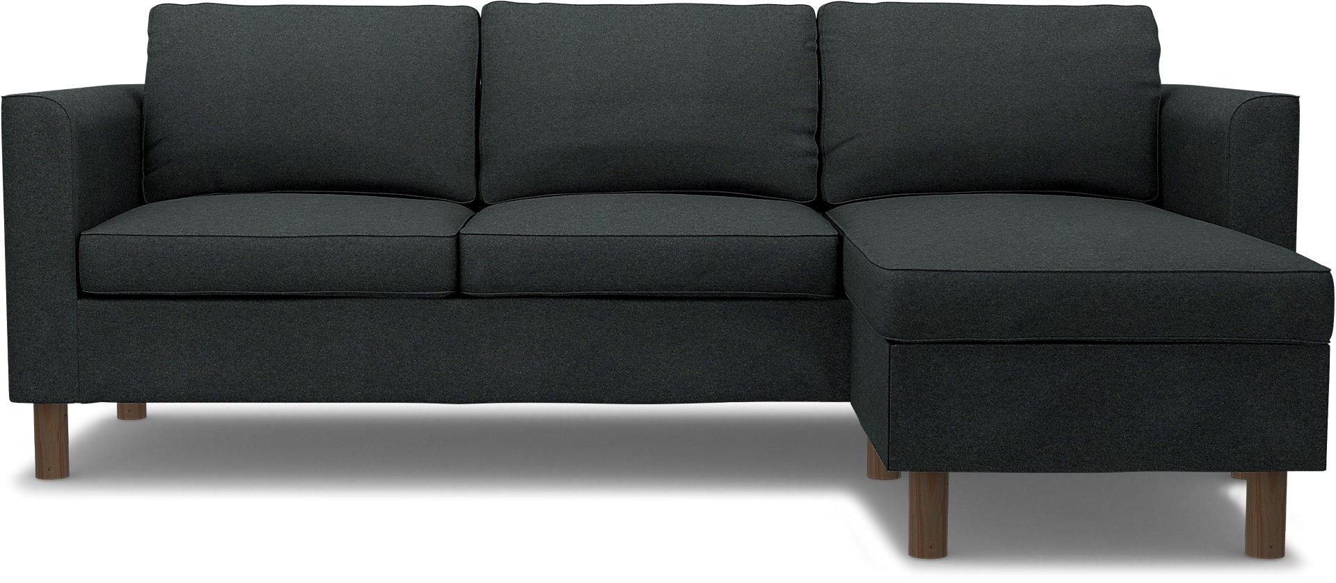 IKEA - Parup 3 Seater with chaise longue, Stone, Wool - Bemz