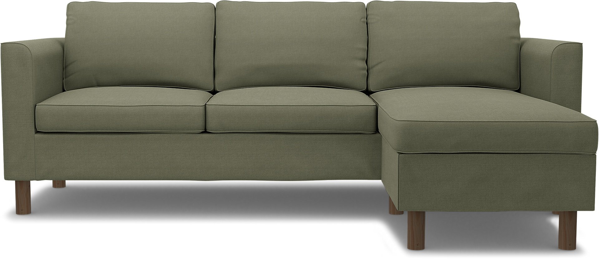 IKEA - Parup 3 Seater with chaise longue, Sage, Linen - Bemz