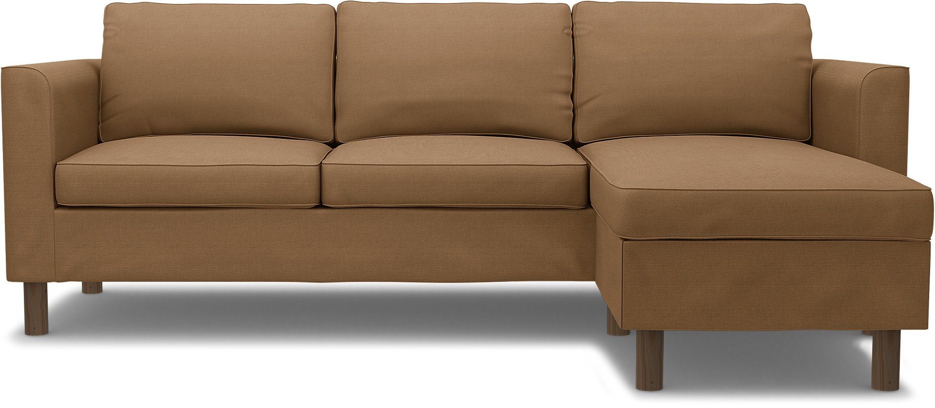 IKEA - Parup 3 Seater with chaise longue, Nougat, Linen - Bemz