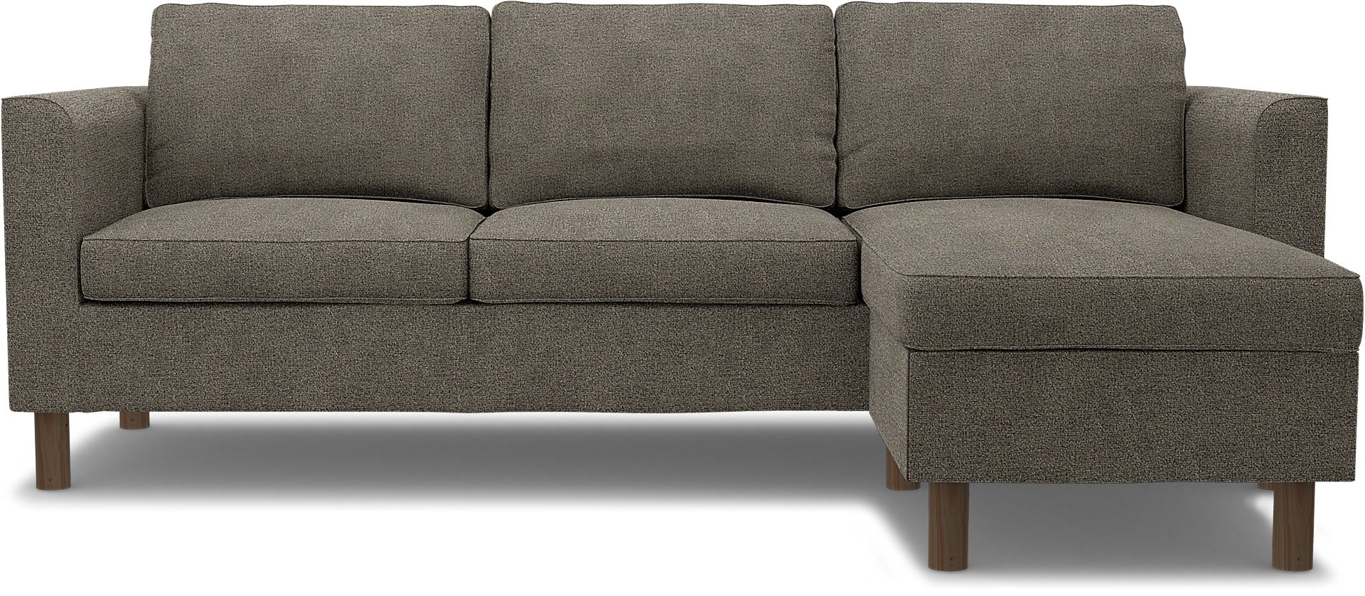 IKEA - Parup 3 Seater with chaise longue, Taupe, Boucle & Texture - Bemz