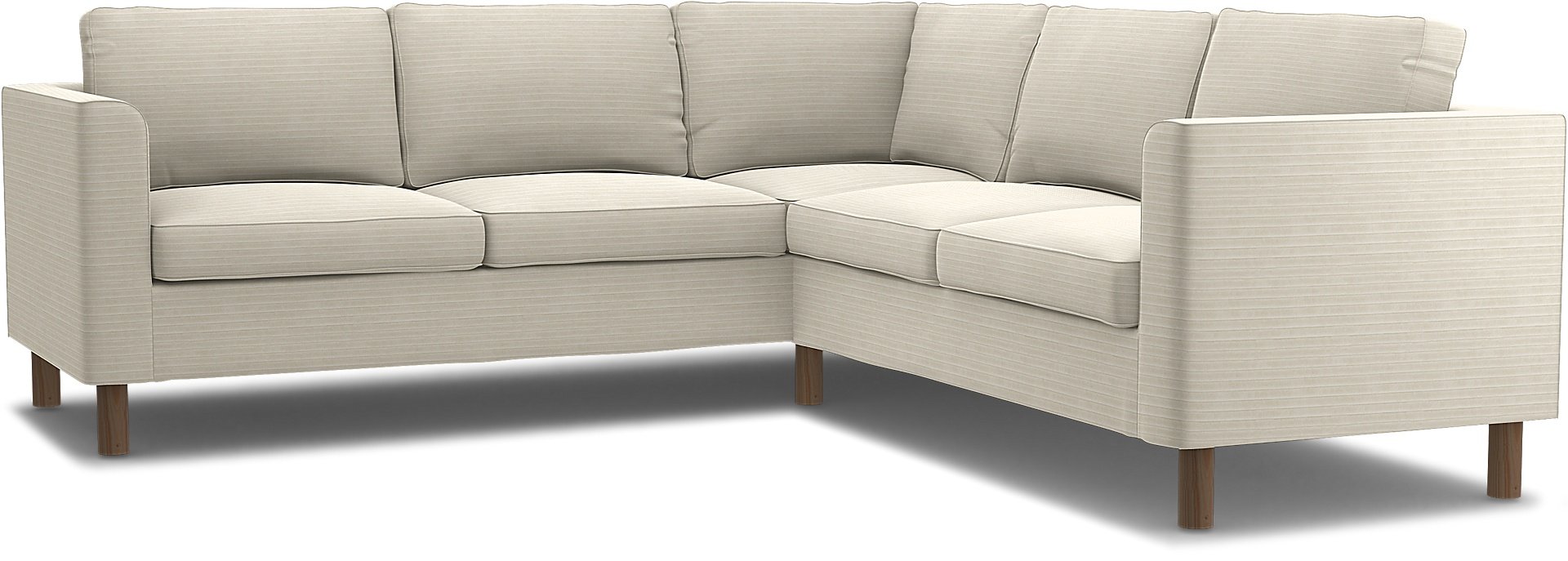 IKEA - Parup 4-seater corner sofa cover, Tofu, Corduroy - Bemz