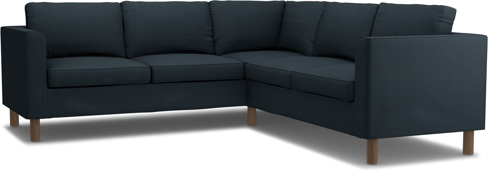 IKEA - Överdrag till Pärup 4-sits hörnsoffa, Orion Blue, Manchester - Bemz