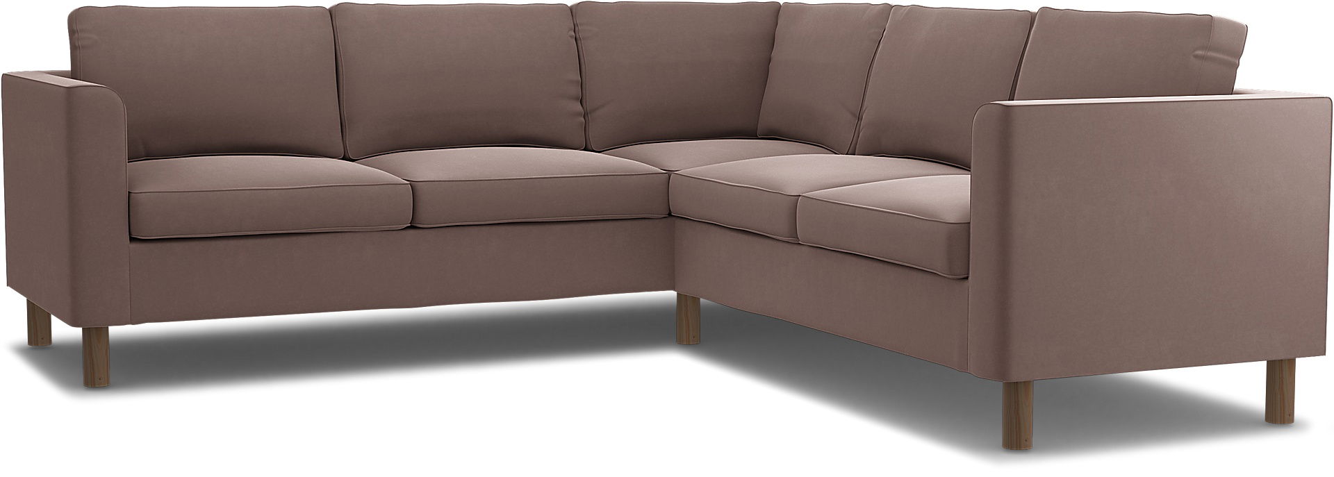 IKEA - Pärup 4-seater corner sofa cover, Lavender, Velvet - Bemz