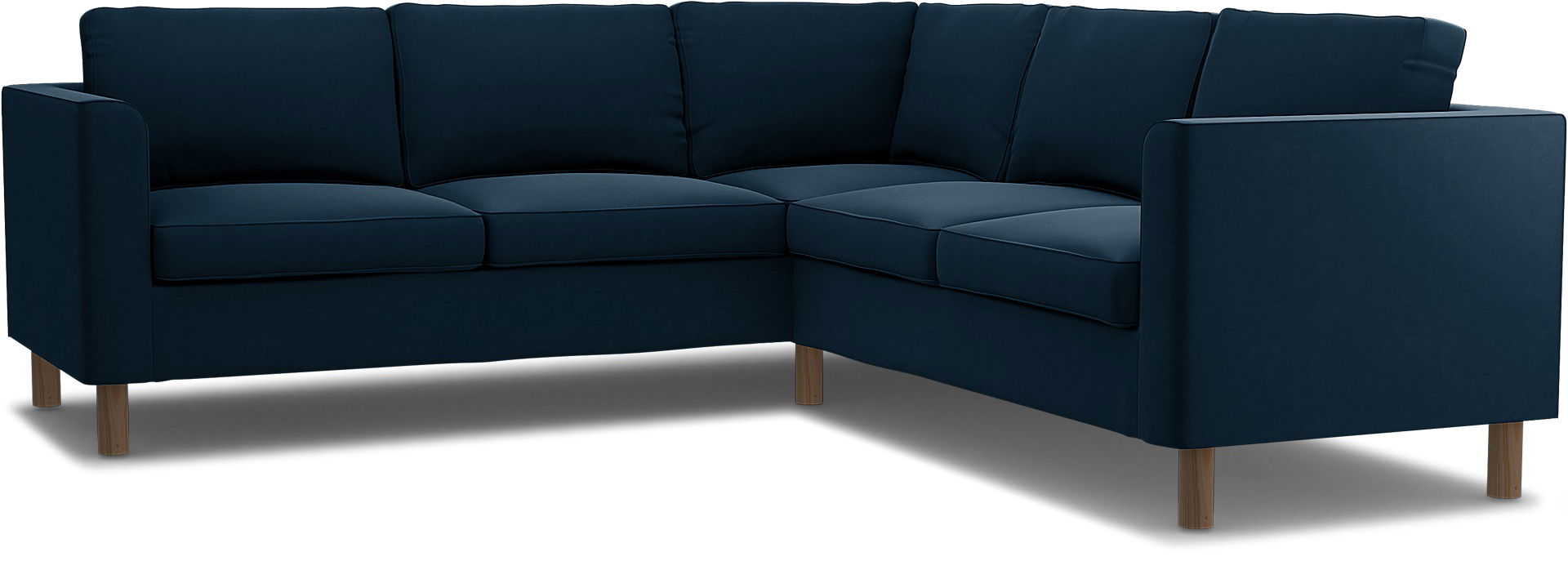 IKEA - Pärup 4-seater corner sofa cover, Midnight, Velvet - Bemz