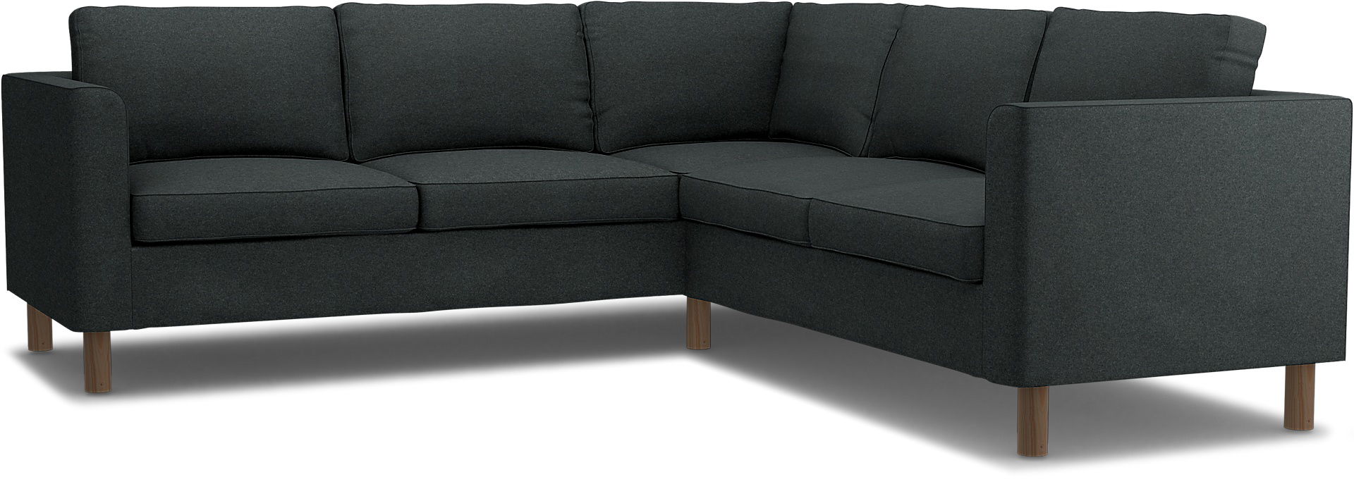 IKEA - Pärup 4-seater corner sofa cover, Stone, Wool - Bemz