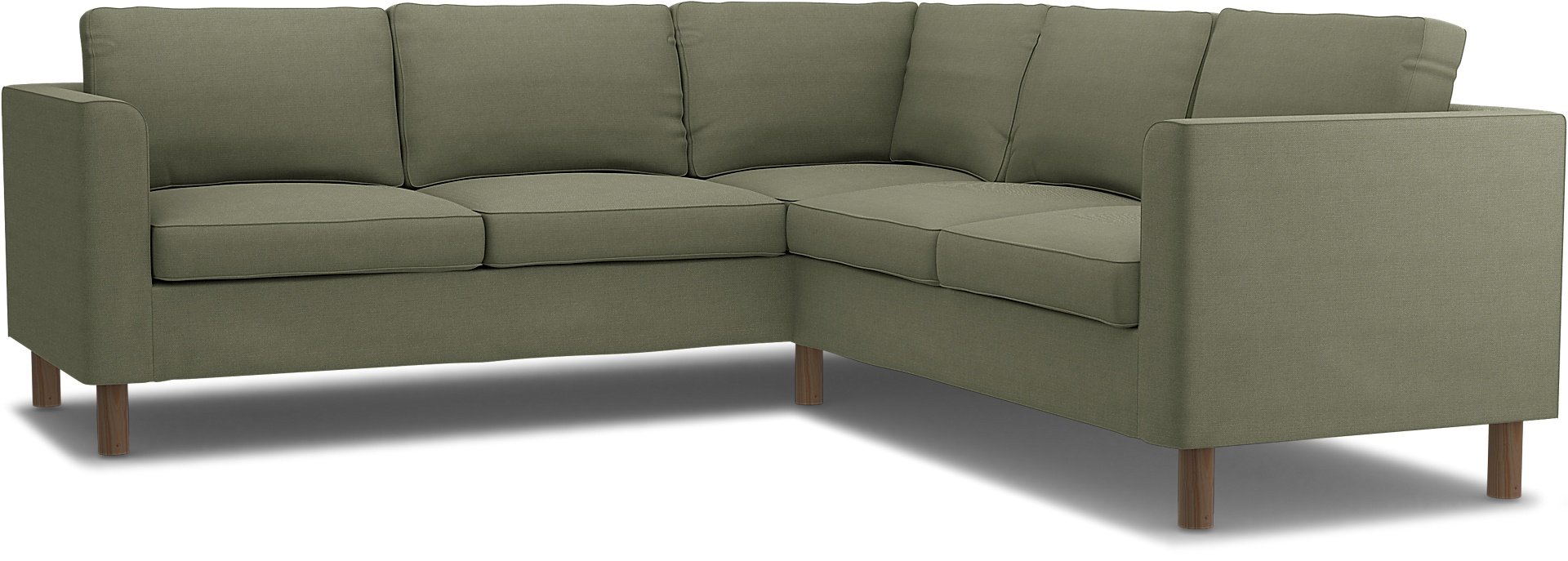 IKEA - Parup 4-seater corner sofa cover, Sage, Linen - Bemz