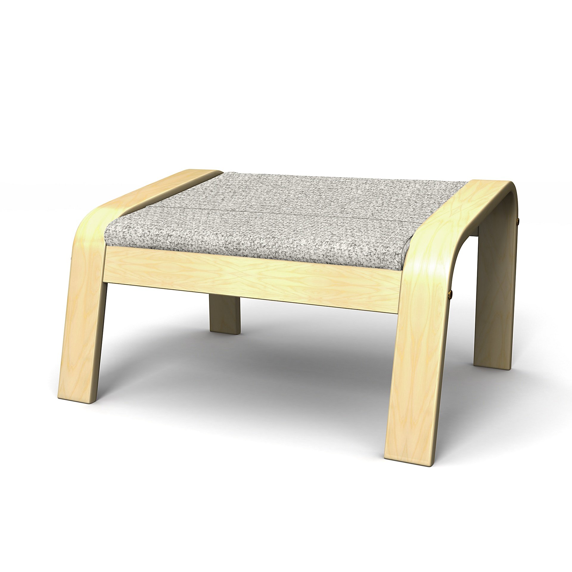 IKEA - Poang Footstool Cover, Driftwood, Boucle & Texture - Bemz