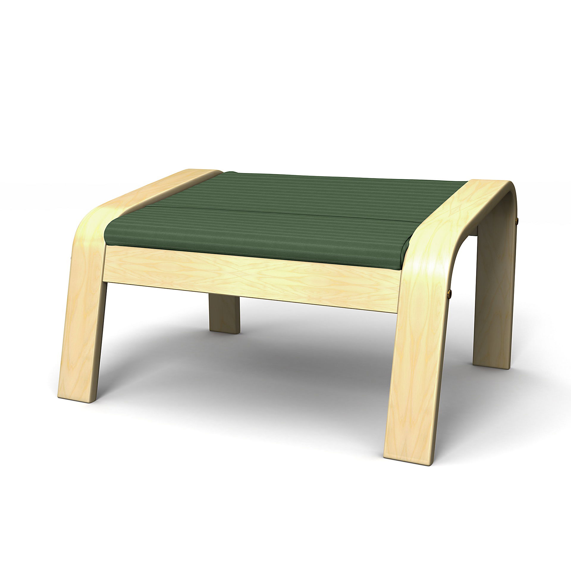 IKEA - Poäng Footstool Cover, Palm Green, Corduroy - Bemz