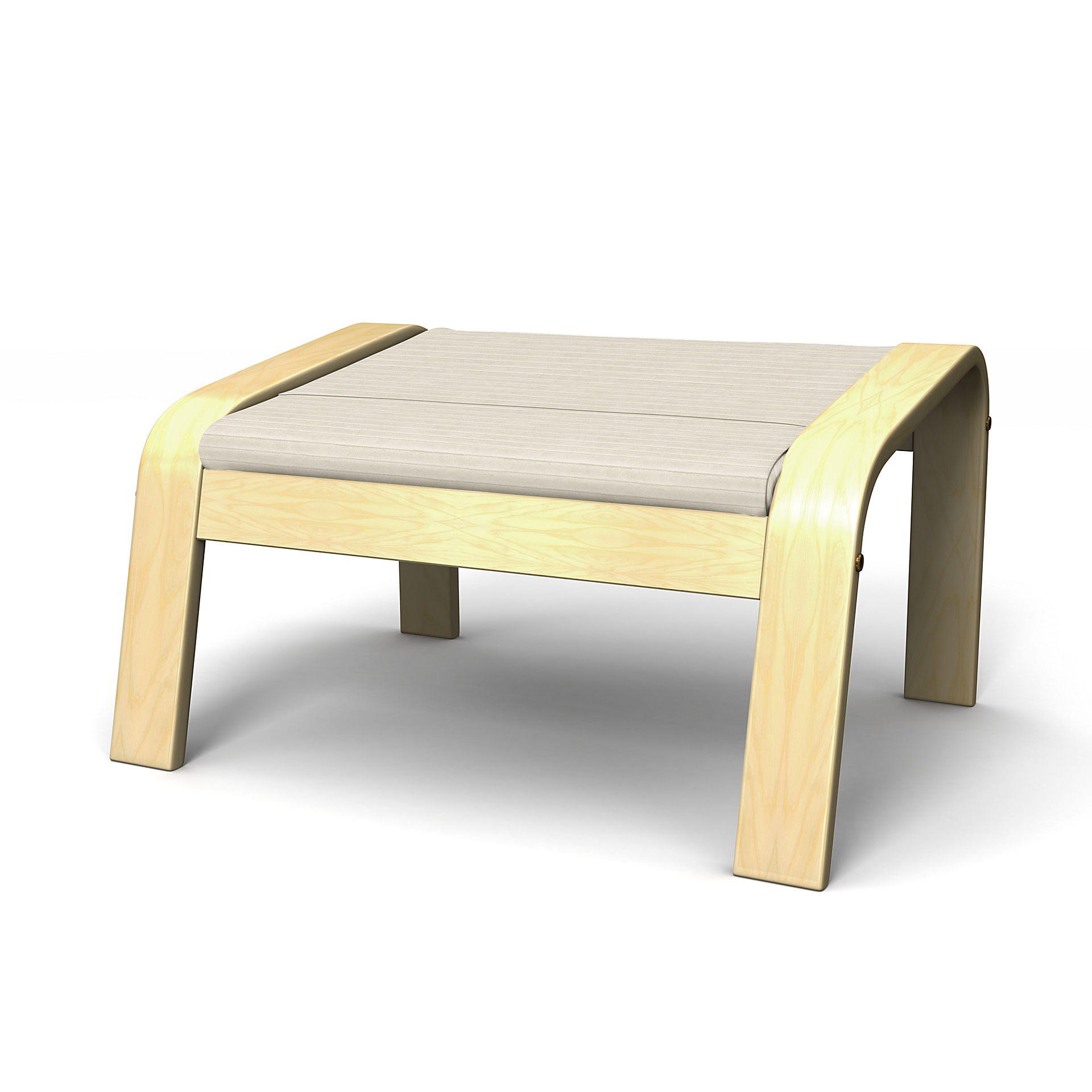IKEA - Poäng Footstool Cover, Tofu, Corduroy - Bemz