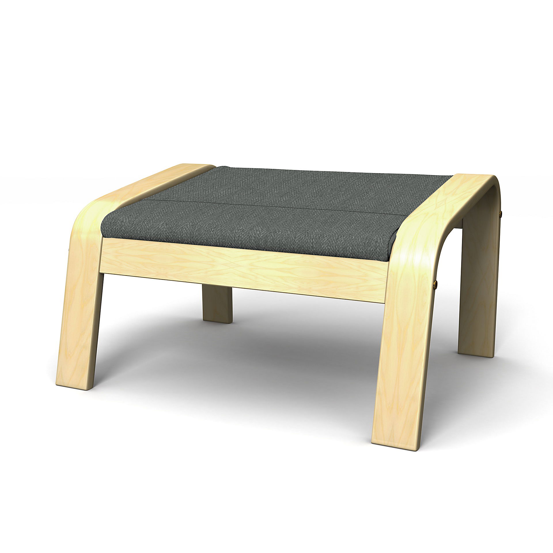 IKEA - Poäng Footstool Cover, Laurel, Bouclé & Texture - Bemz