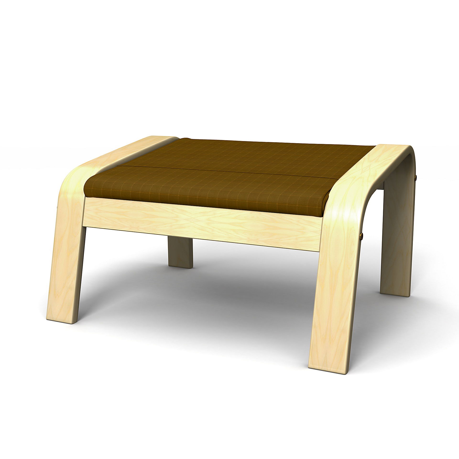 IKEA - Poäng Footstool Cover, Turmeric, Velvet - Bemz
