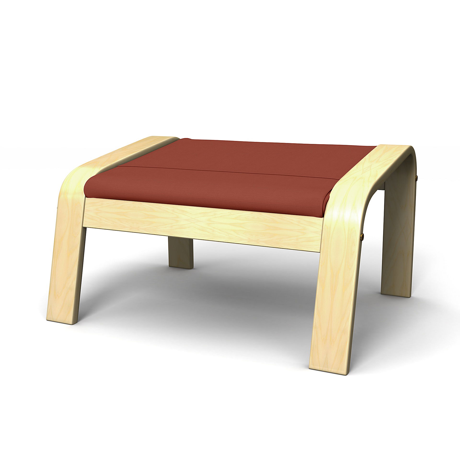 IKEA - Poäng Footstool Cover, Burnt Orange, Cotton - Bemz