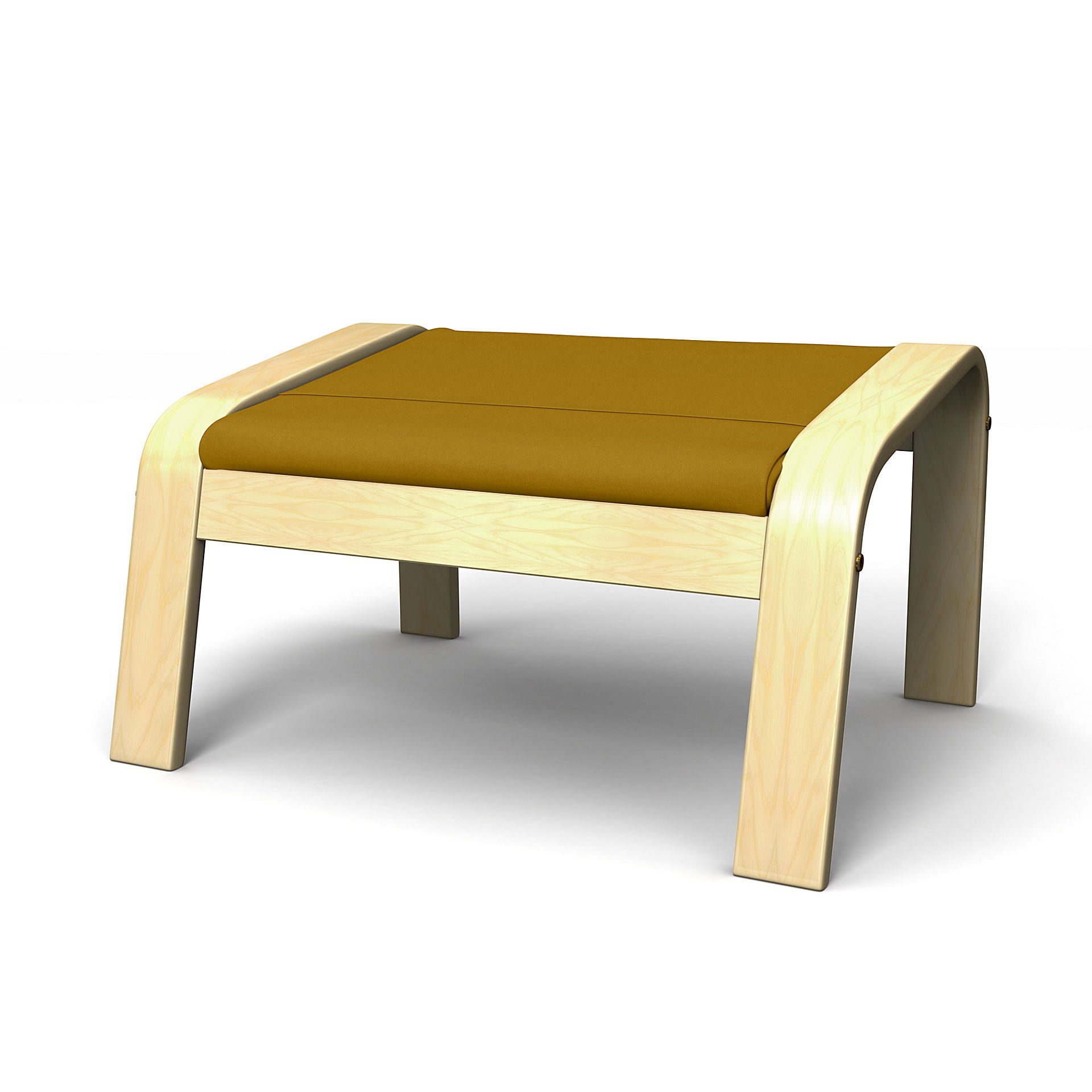 IKEA - Poäng Footstool Cover, Dijon, Velvet - Bemz