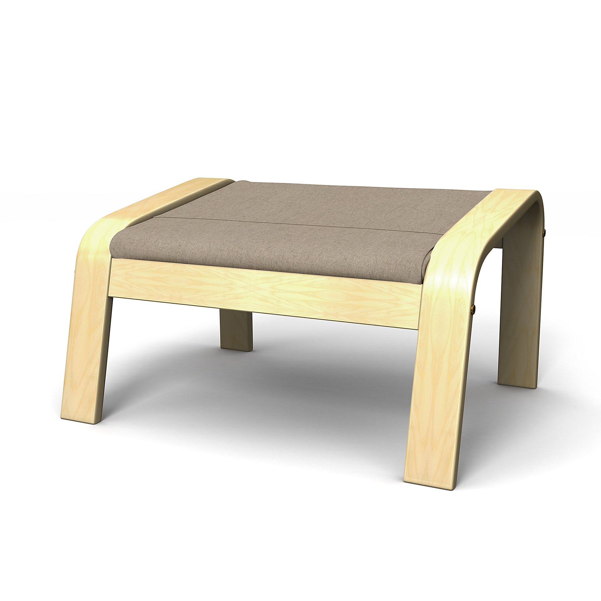 IKEA - Poang Footstool Cover, Birch, Wool - Bemz