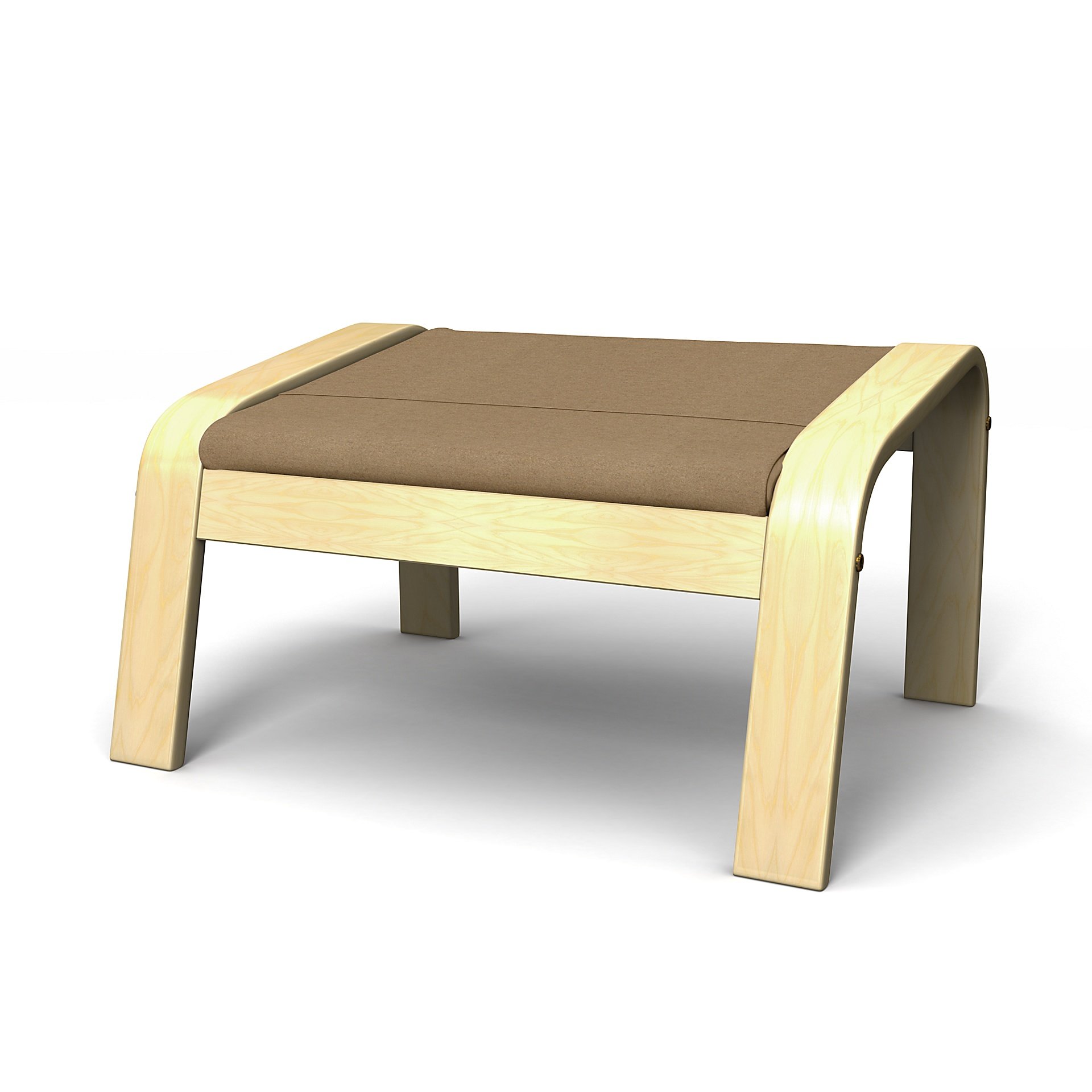 IKEA - Poang Footstool Cover, Sand, Wool - Bemz