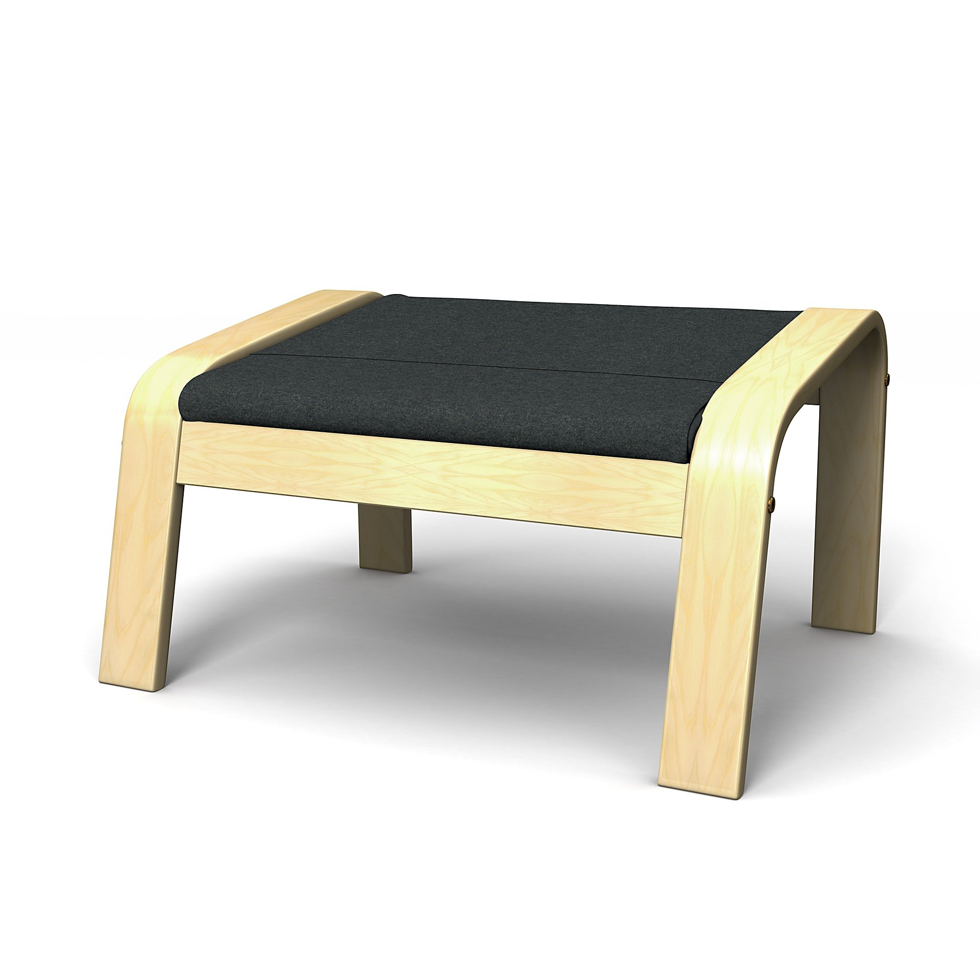 IKEA - Poang Footstool Cover, Stone, Wool - Bemz