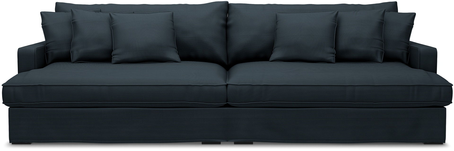 Överdrag till MIO Rossi 4-sits soffa med armstödstyp A, Orion Blue, Manchester - Bemz