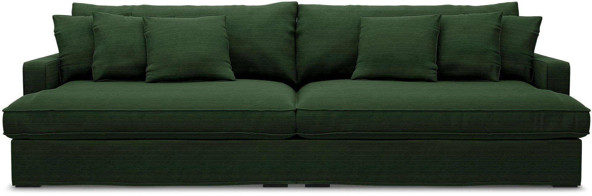 Överdrag till MIO Rossi 4-sits soffa med armstödstyp A, Deep Green, BEMZ NATURES’ PALETTE COLLECTION - Bemz