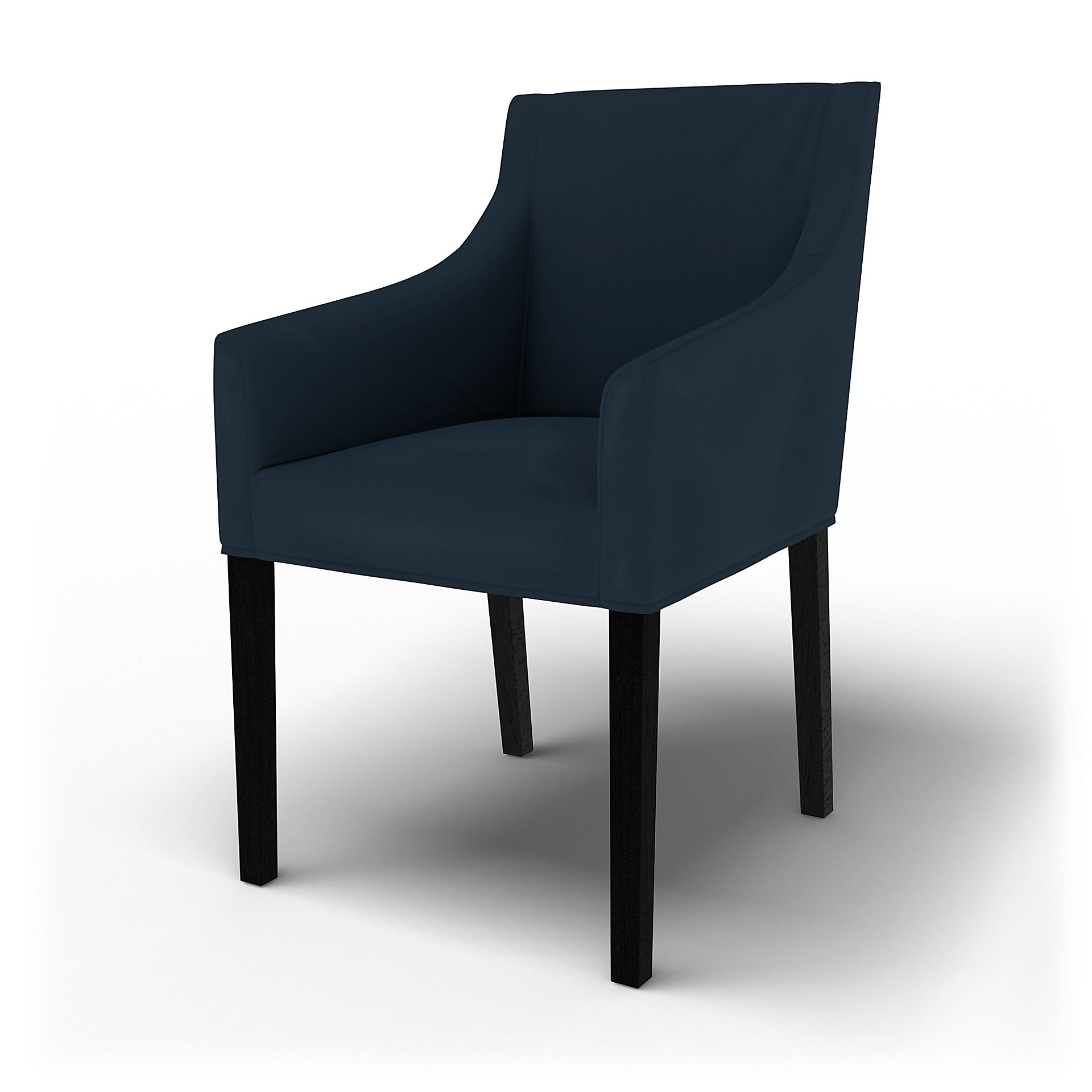 IKEA - Sakarias Chair Cover with Armrests , Navy Blue, Cotton - Bemz