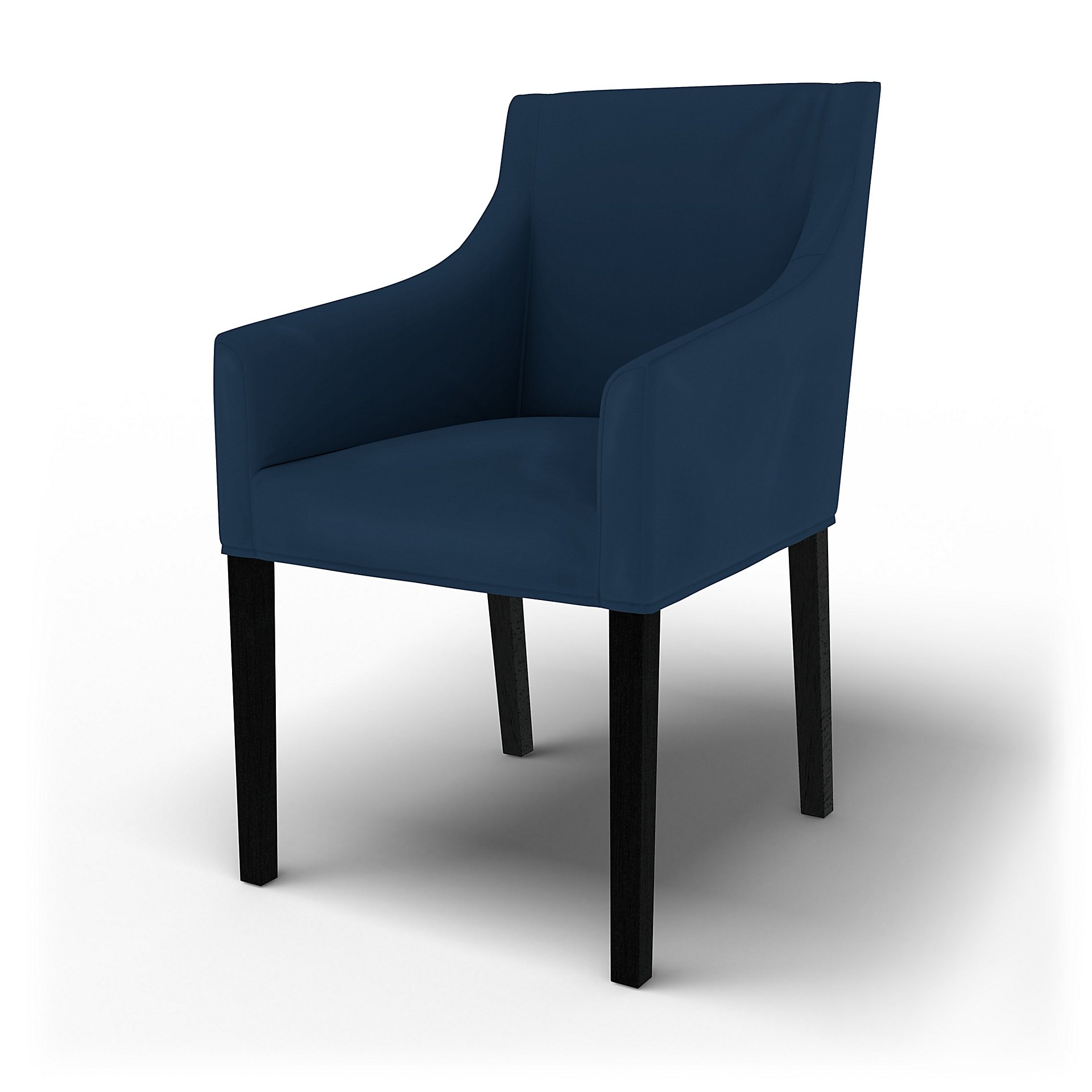 IKEA - Sakarias Chair Cover with Armrests , Deep Navy Blue, Cotton - Bemz