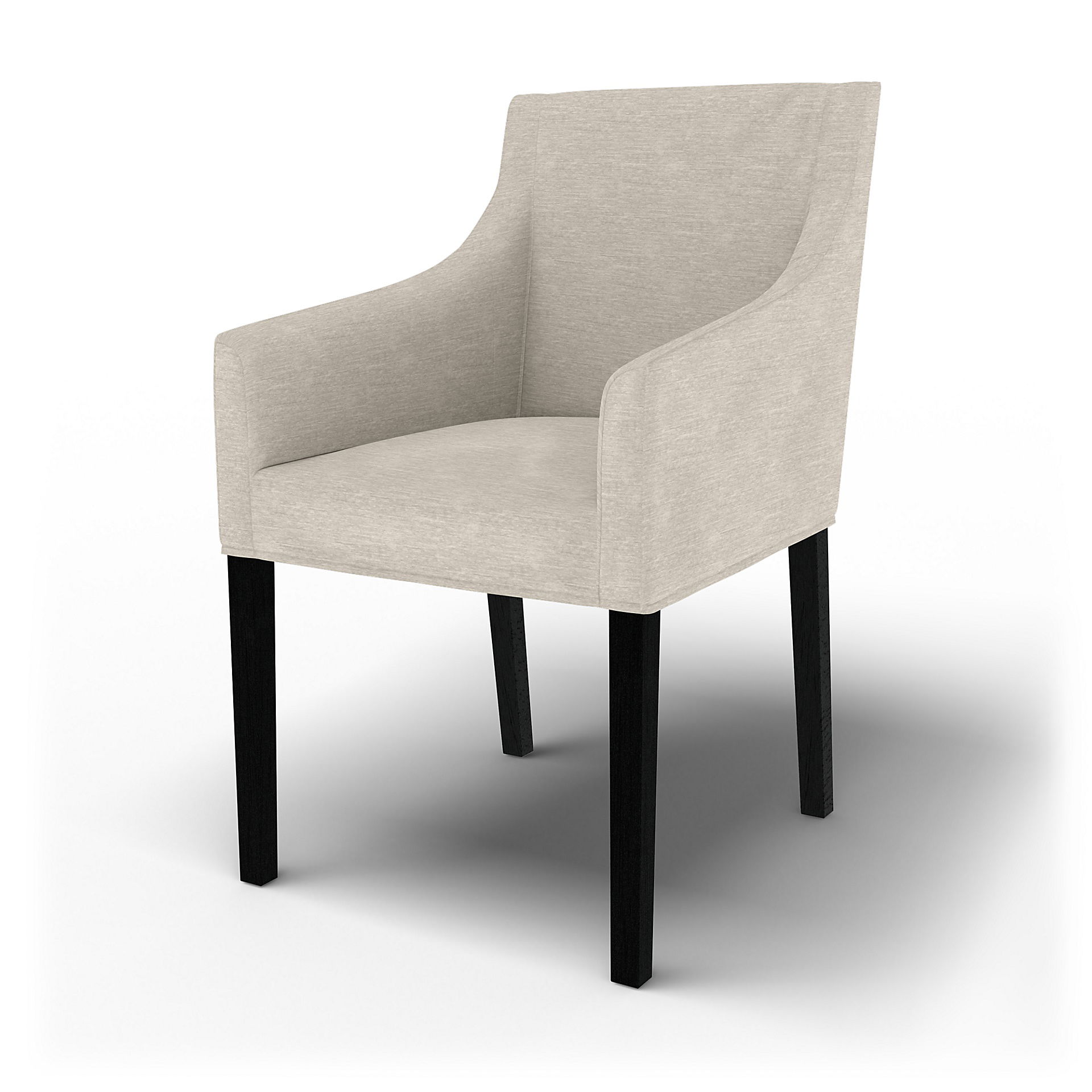 IKEA - Överdrag till Sakarias karmstol, Natural White, Sammet - Bemz