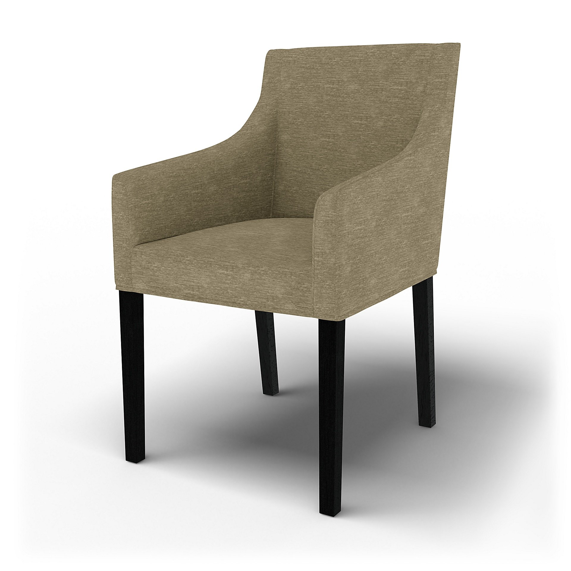 IKEA - Sakarias Chair Cover with Armrests , Beige, Velvet - Bemz