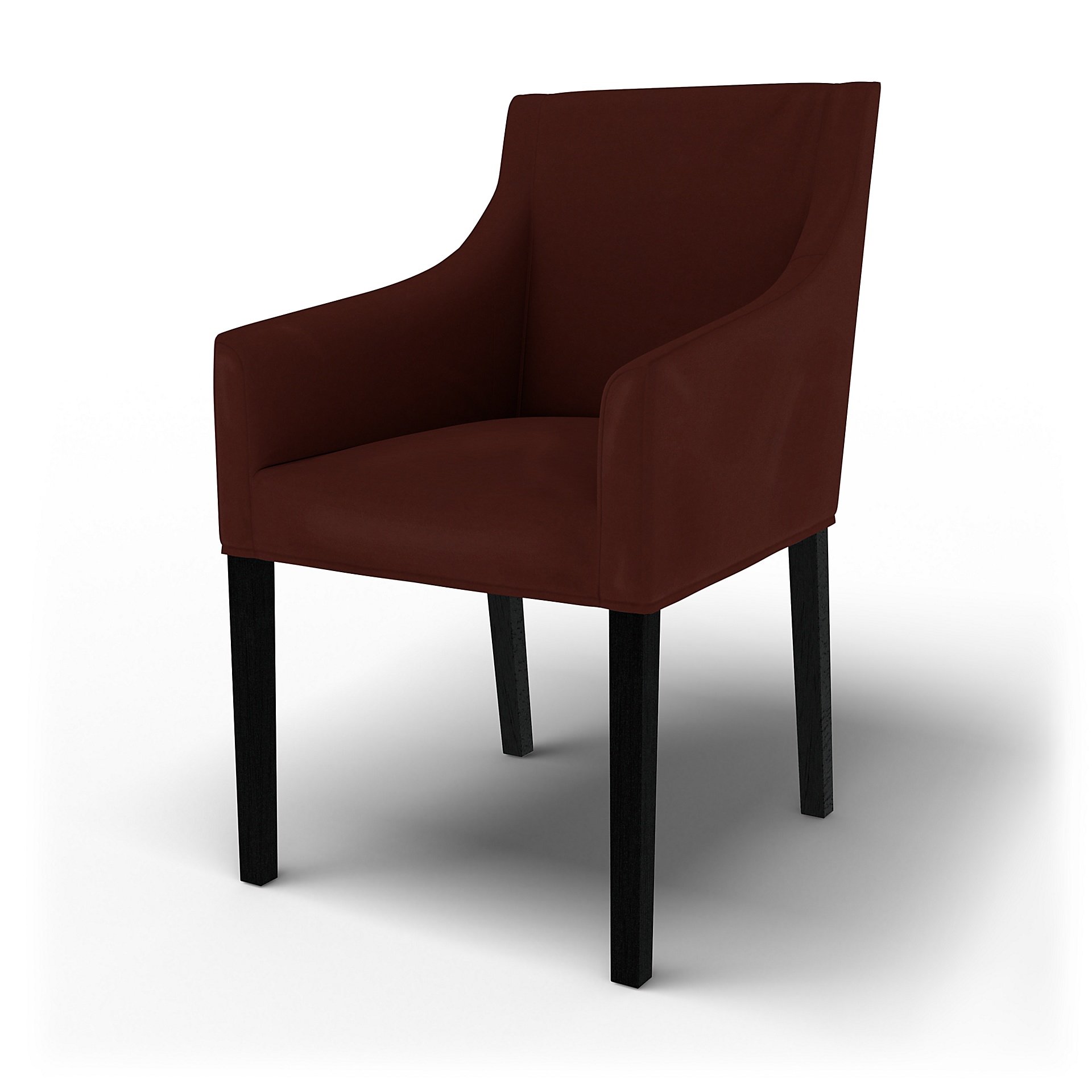 IKEA - Sakarias Chair Cover with Armrests , Ground Coffee, Velvet - Bemz