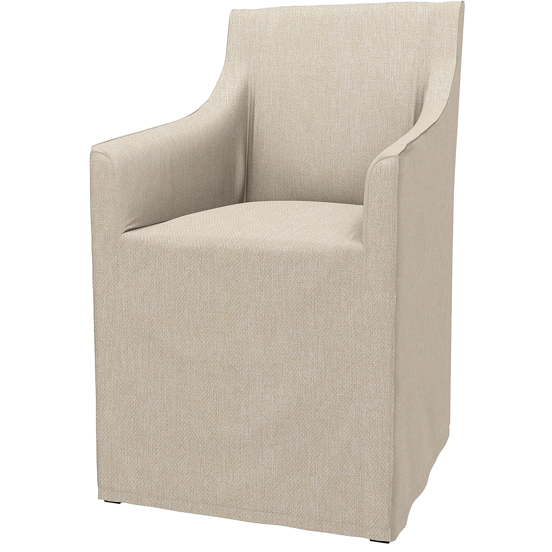 IKEA - Sakarias Chair with Armrests Cover, Natural, Boucle & Texture - Bemz
