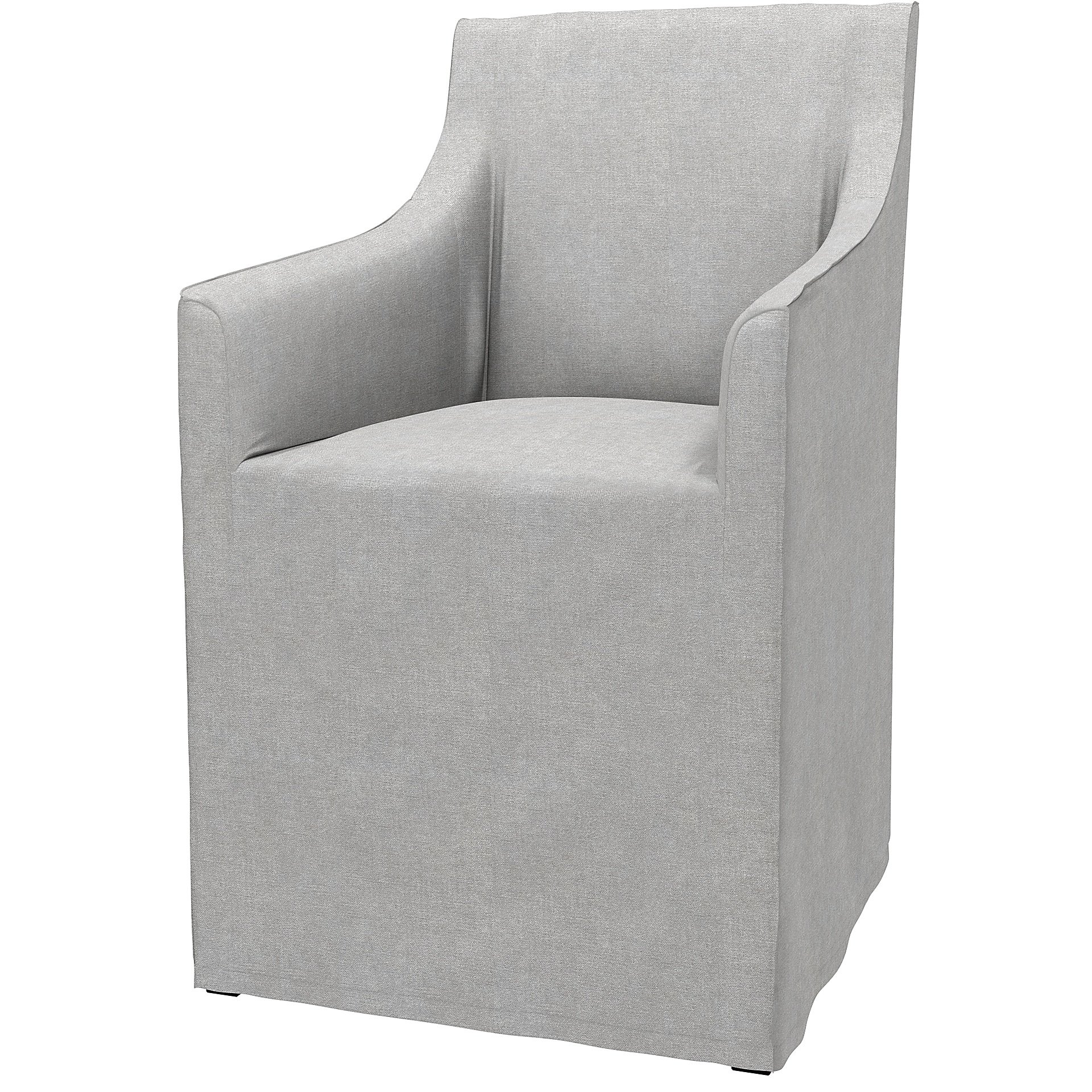 IKEA - Sakarias Chair with Armrests Cover, Zinc, Velvet - Bemz
