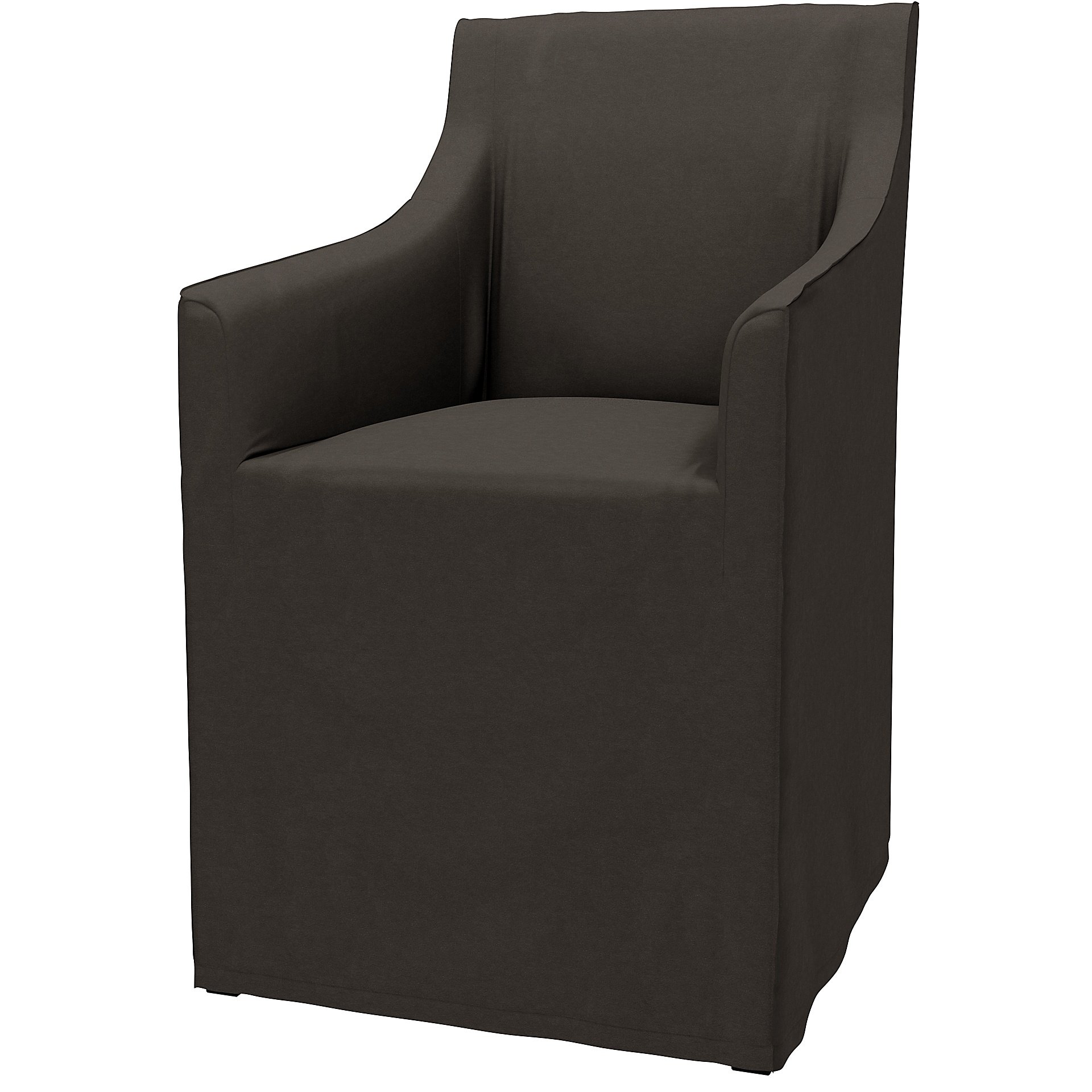 IKEA - Sakarias Chair with Armrests Cover, Licorice, Velvet - Bemz