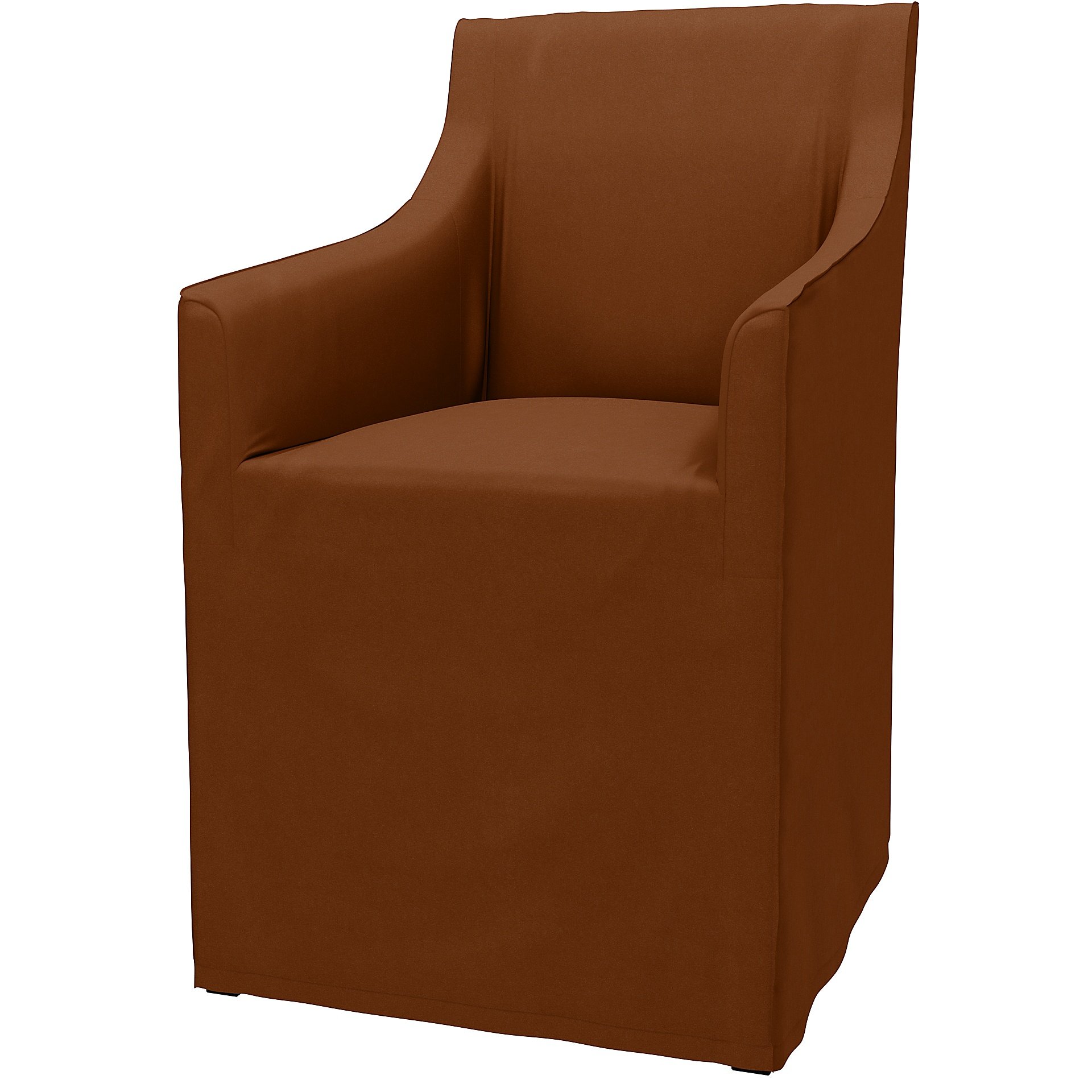 IKEA - Sakarias Chair with Armrests Cover, Cinnamon, Velvet - Bemz
