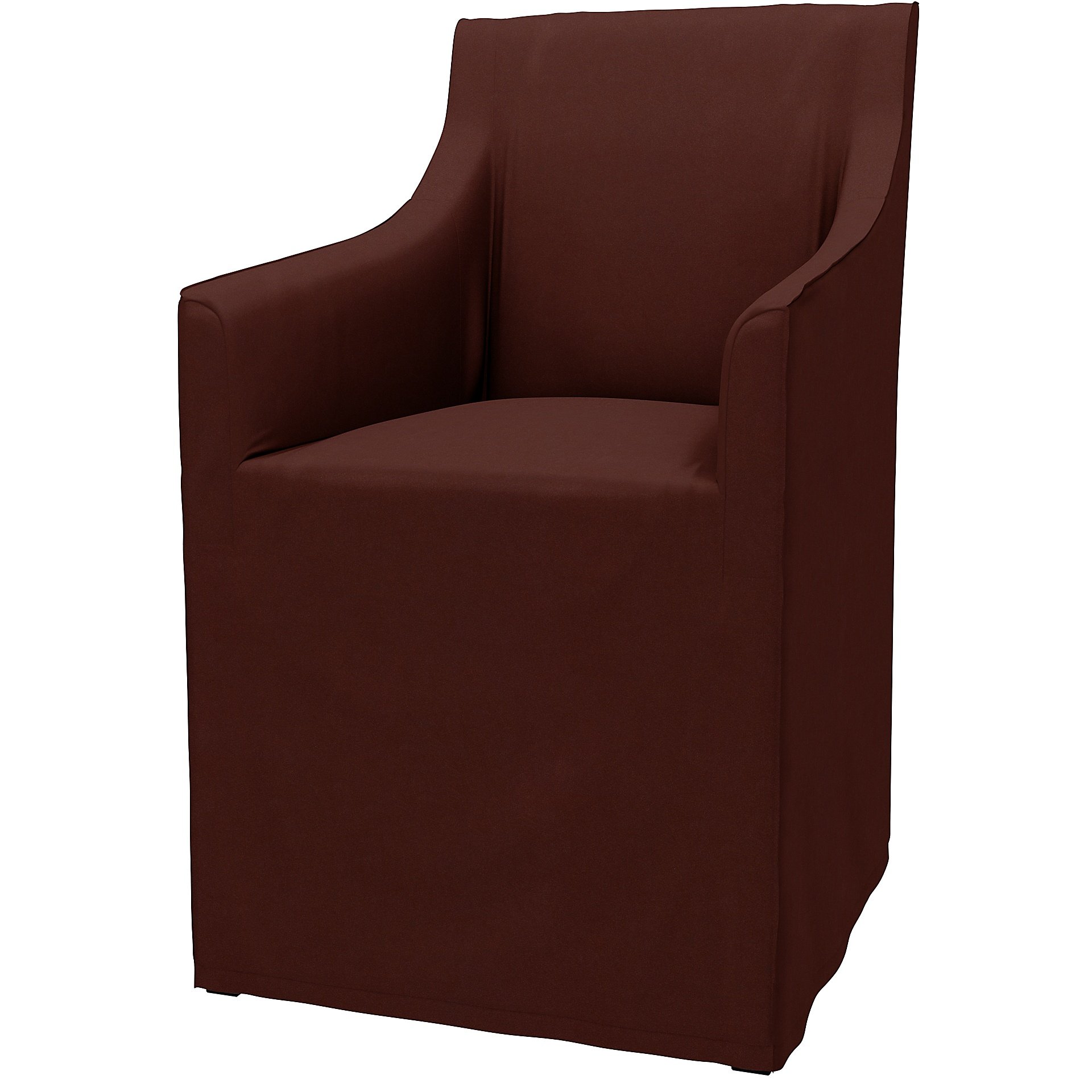 IKEA - Sakarias Chair with Armrests Cover, Ground Coffee, Velvet - Bemz