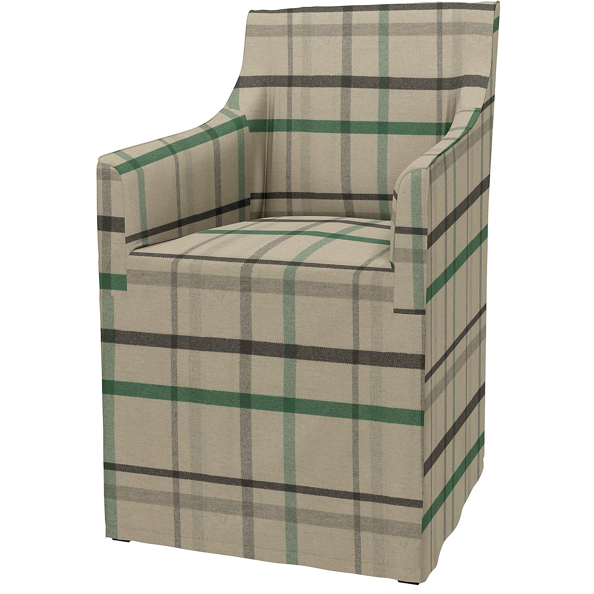 IKEA - Sakarias Chair with Armrests Cover, Forest Glade, Wool - Bemz