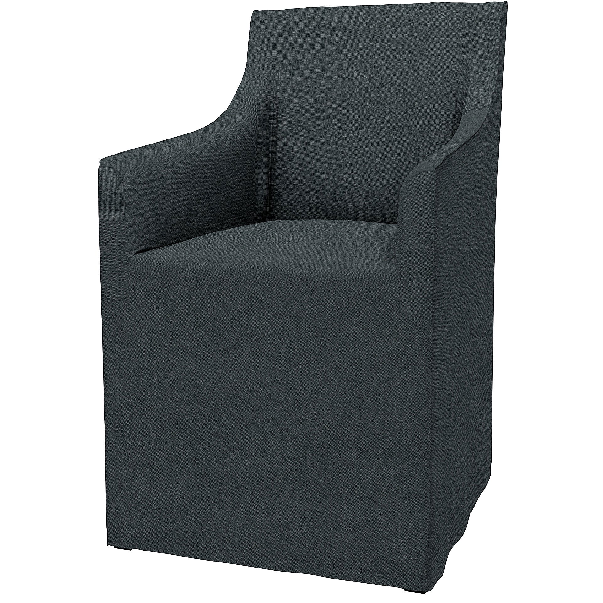 IKEA - Överdrag till Sakarias karmstol, Graphite Grey, Linne - Bemz