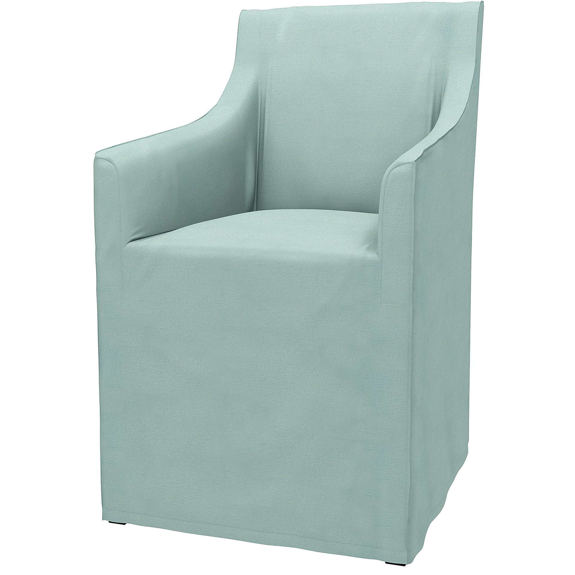 IKEA - Sakarias Chair with Armrests Cover, Mineral Blue, Linen - Bemz