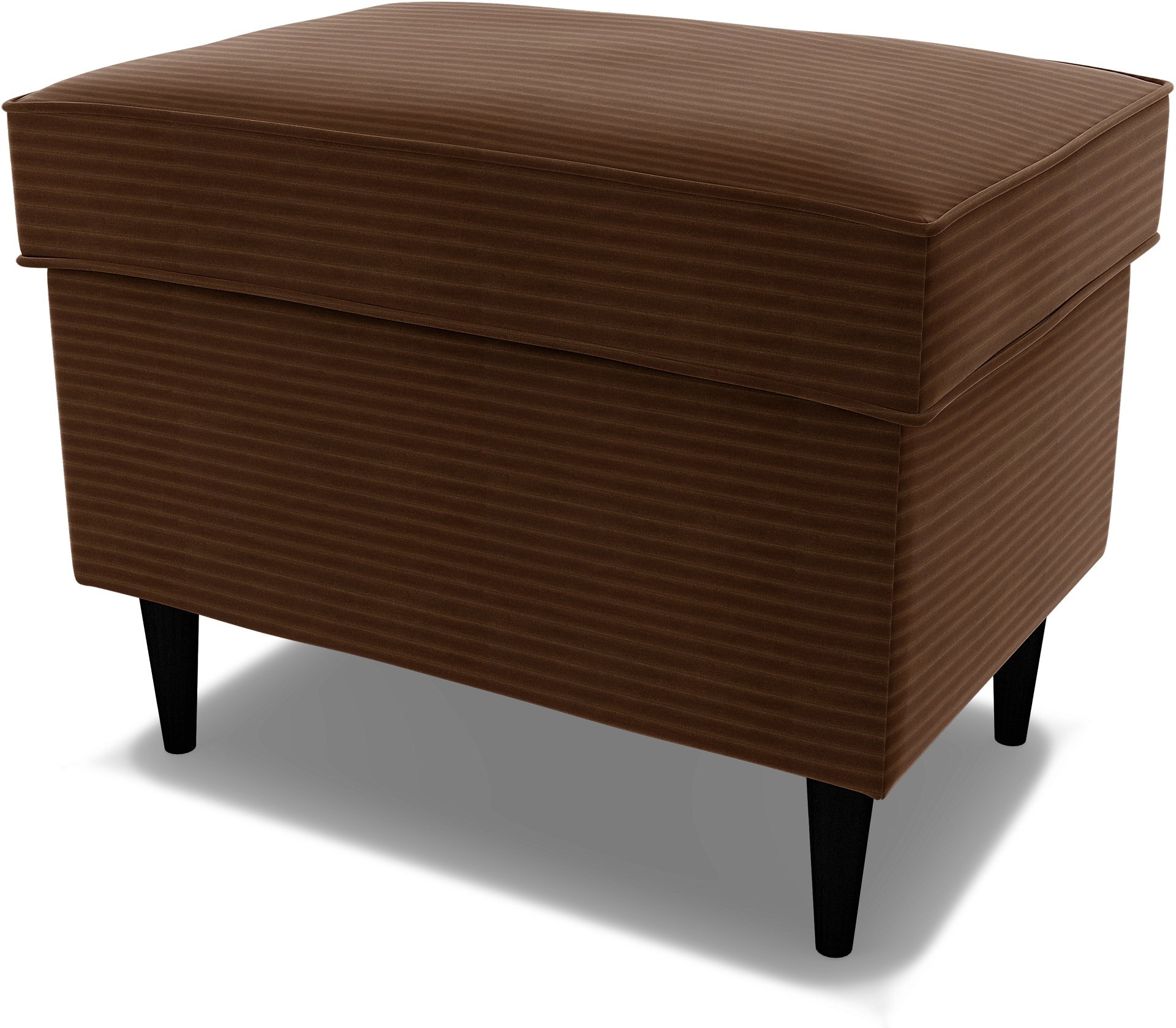 IKEA - Strandmon Footstool cover, Chocolate Brown, Corduroy - Bemz