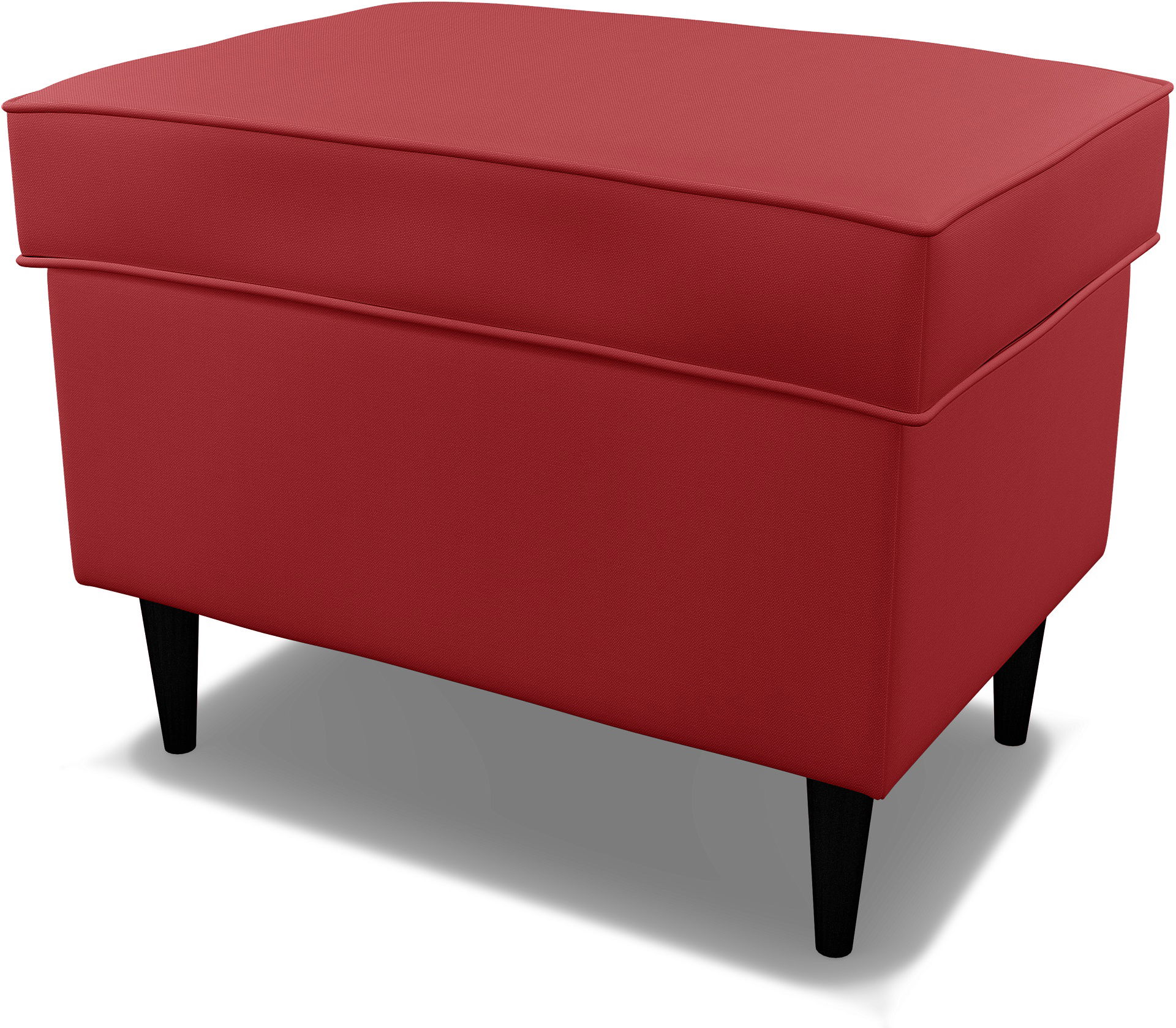 IKEA - Överdrag till Strandmon fotpall, Scarlet Red, Bomull - Bemz