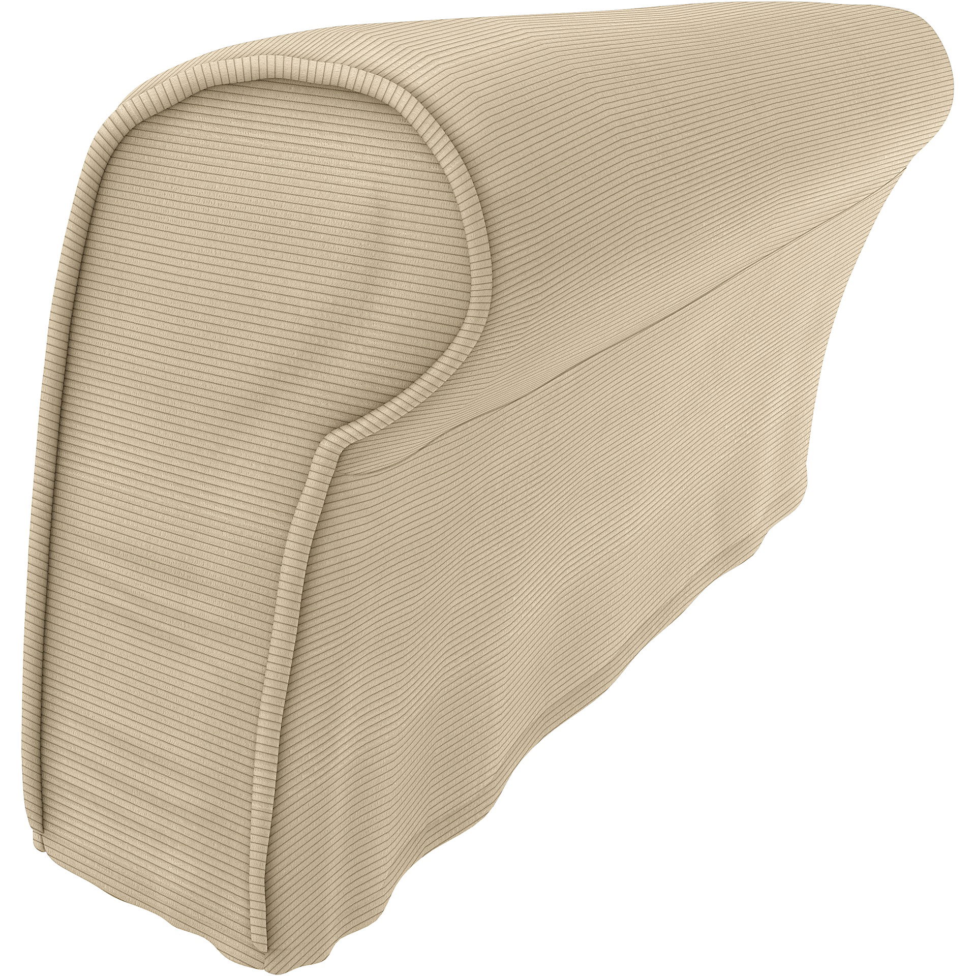 IKEA - Strandmon Armrest Protectors (One pair), Oyster Grey, Corduroy - Bemz