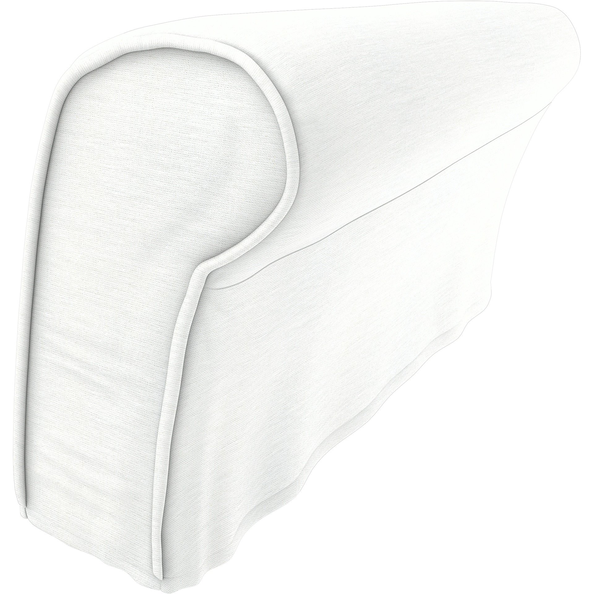 IKEA - Strandmon Armrest Protectors (One pair), White, Linen - Bemz