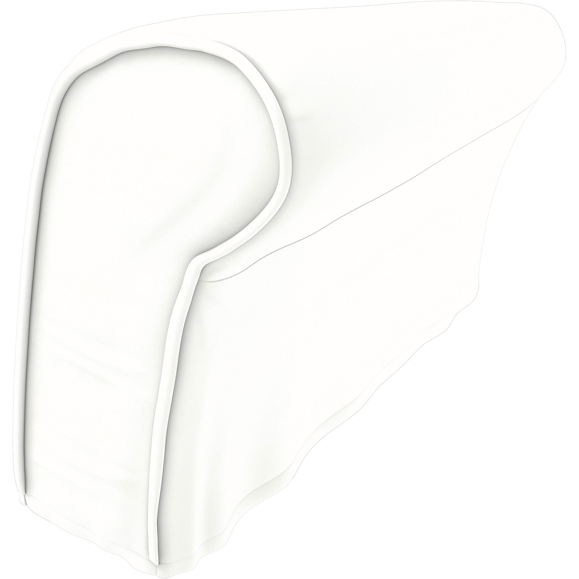 IKEA - Strandmon Armrest Protectors (One pair), Absolute White, Linen - Bemz